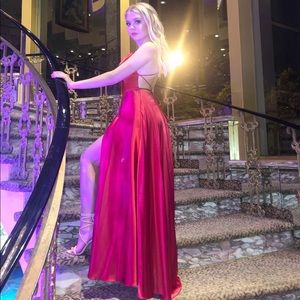 Red Satin Prom Dress ❤️‍🔥